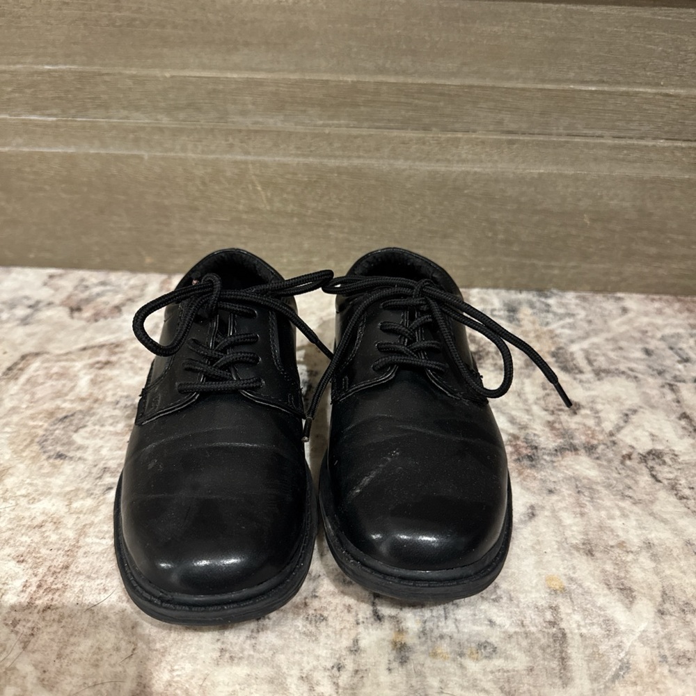 Classic Black Boys Dress Shoes